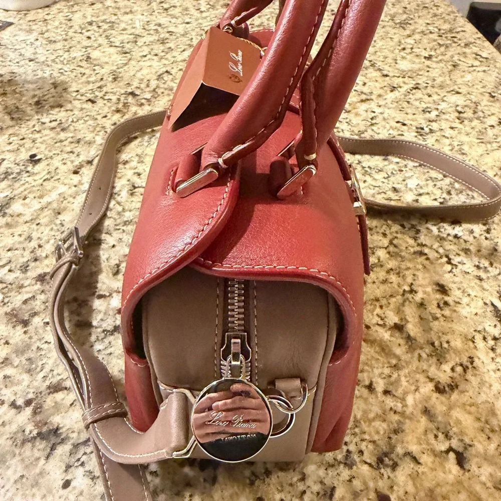 Loro Piana Red Leather Women's Bag - Picture 3 of 8